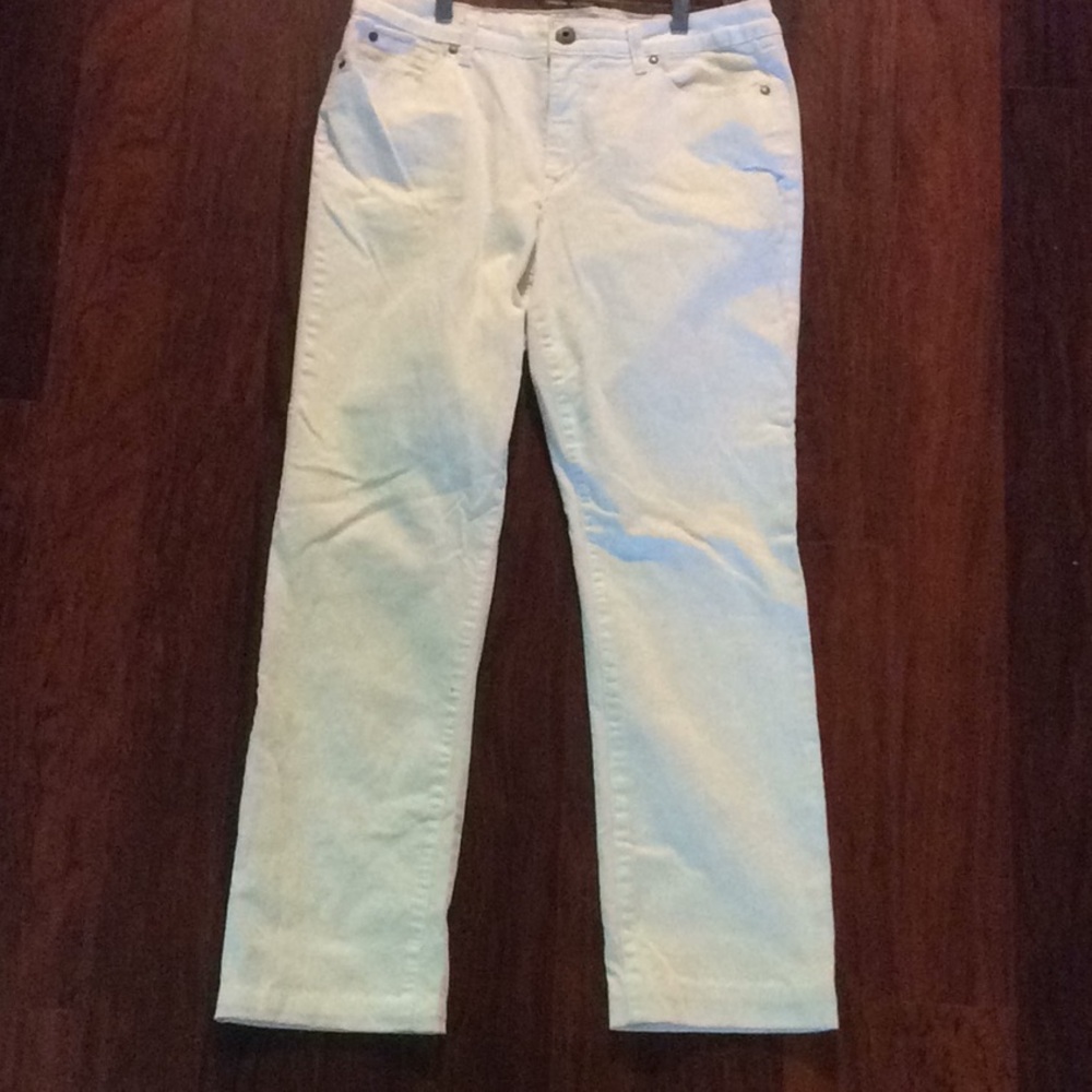 Relatively Womens White Stretch Summer Jeans Sz 14
